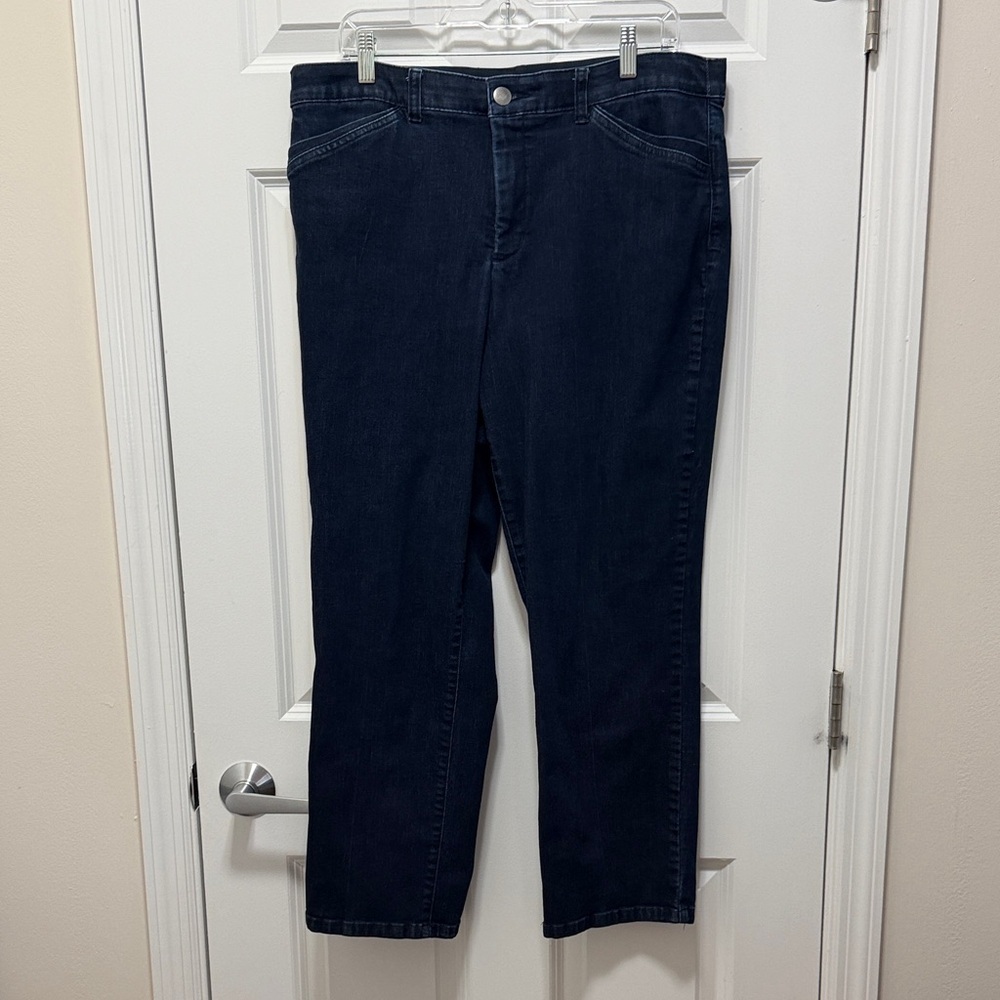 Christopher and Banks Navy Straight Leg Jeans